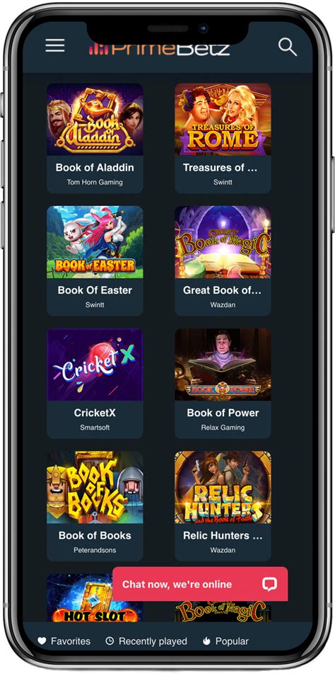 Primebetz Casino Mobile