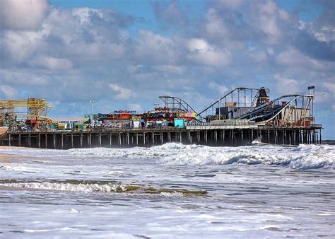 Quebra Mar Da Praia De Casino Pier De Seaside Heights Nj