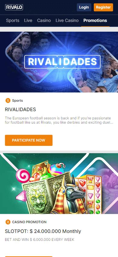 Rivalo Casino Mobile