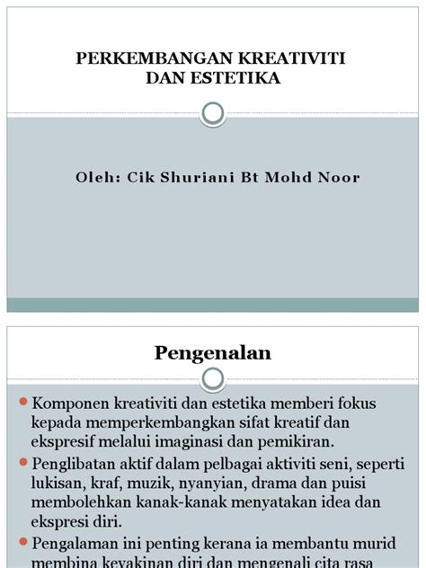 Slot Kreativiti Dan Estetika