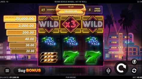 Slot Miami Bonus Wheel Hit N Roll