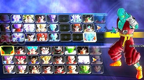 Slot Personnage Dragon Ball Xenoverse