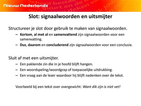 Slot Schrijven Profielwerkstuk