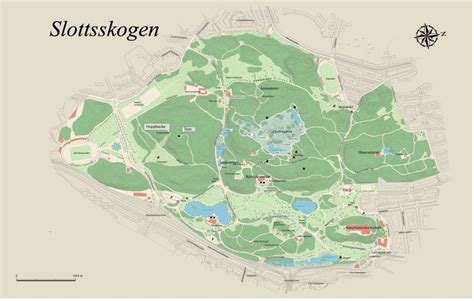 Slottsskogen Mapa