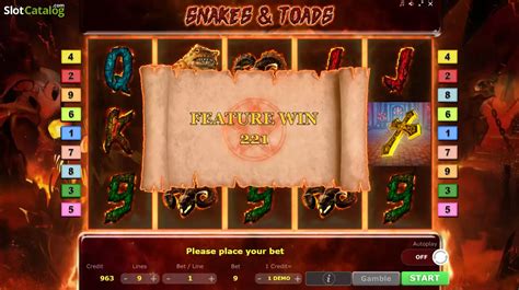Snakes Toads Slot - Play Online