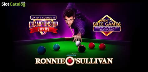 Sporting Legends Ronnie O Sullivan Slot Gratis