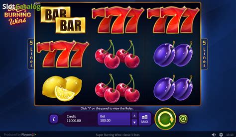 Super Burning Wins Classic 5 Lines Slot - Play Online