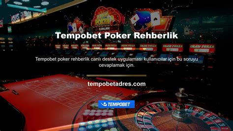 Tempobet Poker Hilesi