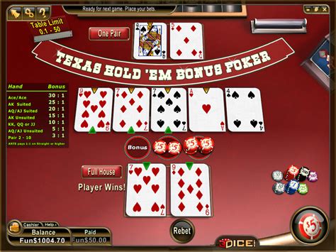 Texas Bonus Poker Online