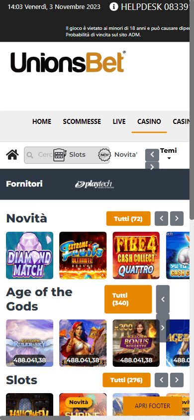 Unionsbet Casino Mobile