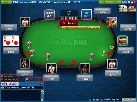 William Hill Poker Dinheiro De Bonus Pendente