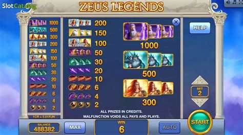 Zeus Legends 3x3 Slot Gratis